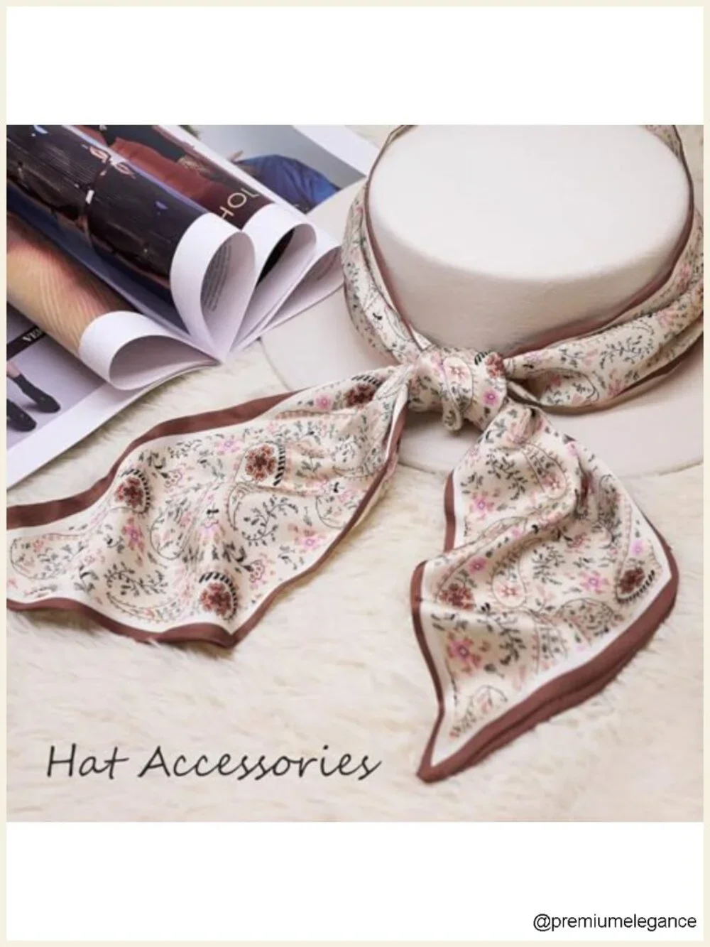 Silk Feel Lightweight Scarf for Women Multifunctional Satin Neck Scarf